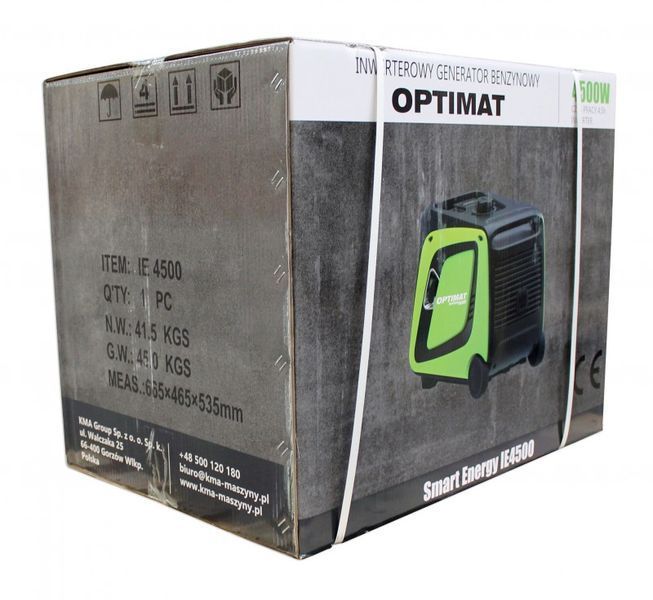 Инверторный бензиновый генератор OPTIMAT Smart Energy IE4500 1077122 фото
